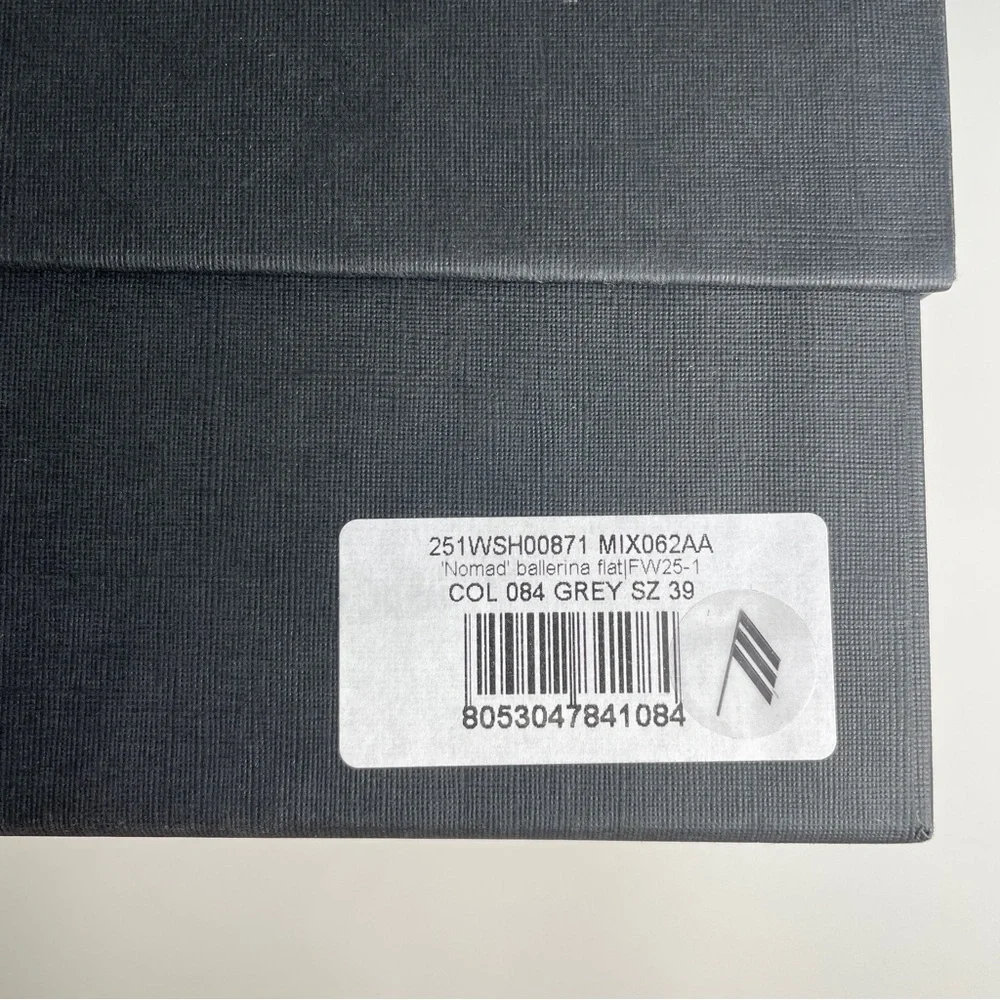 The Attico Floor01 Nomad Ballerina Flat Grey 39 - Picture 3 of 14